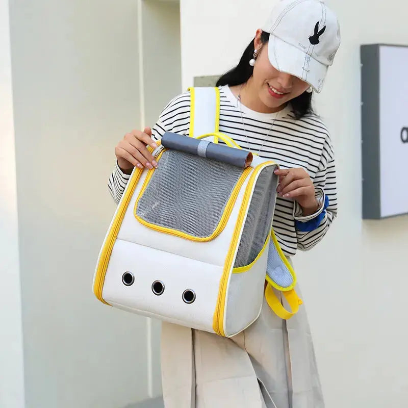 Sac Double Dos pour Chat P'tit Poilu en Sac