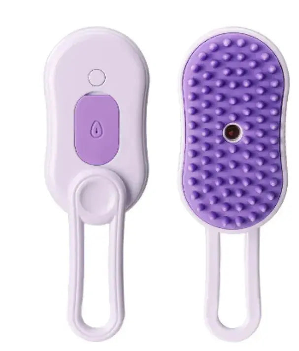3-in-1 Electric Steam Pet Grooming Brush P'tit Poilu en Sac