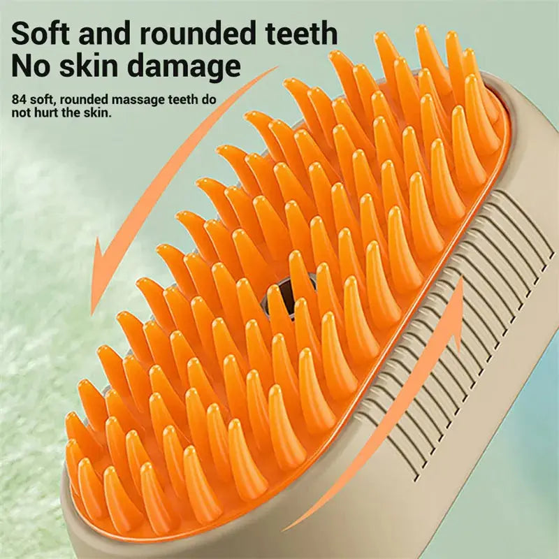 3-in-1 Electric Steam Pet Grooming Brush P'tit Poilu en Sac