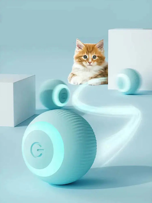 Automatic Rolling Ball for Intelligent Cat Play P'tit Poilu en Sac