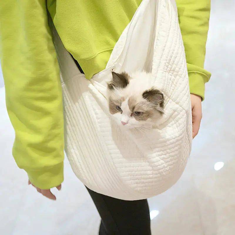 Portable Breathable Cat and Dog Backpack Messenger Bag P'tit Poilu en Sac