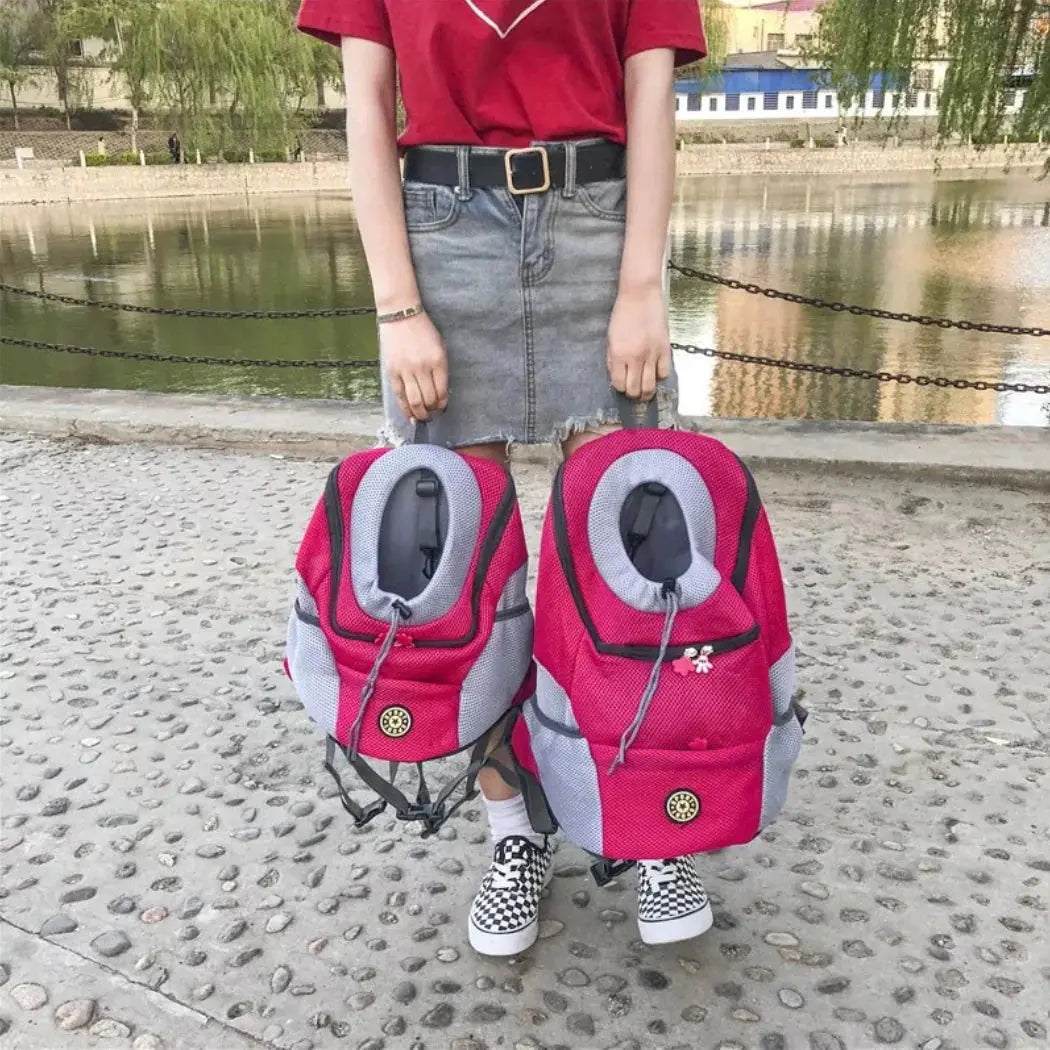 Portable Outdoor Dog Carrier Backpack for Travel P'tit Poilu en Sac