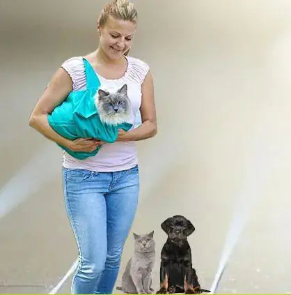 Sac Bandoulière pour Animaux, Sac à Dos Pliable pour Chien, Porte-épaule P'tit Poilu en Sac