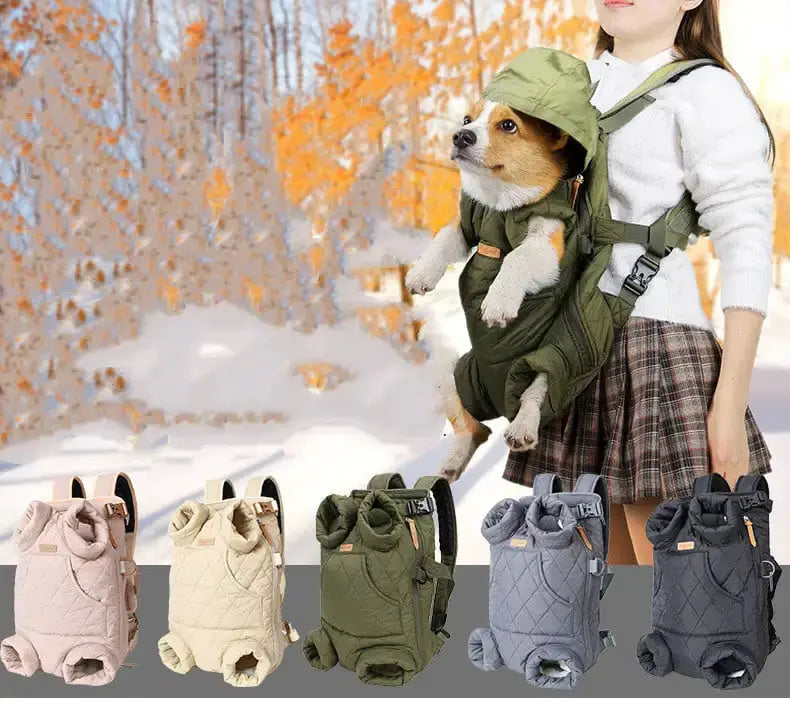 Sac à Dos Poitrine Portable Renforcé pour Animaux de Compagnie P'tit Poilu en Sac