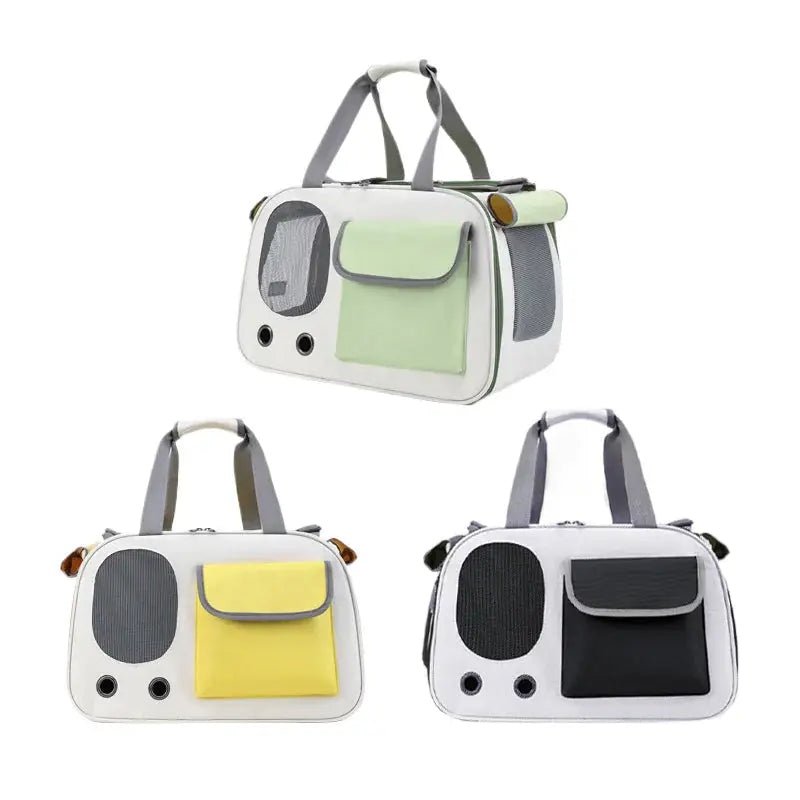 Sac à Épaule Pliable de Grande Capacité pour Animaux P'tit Poilu en Sac