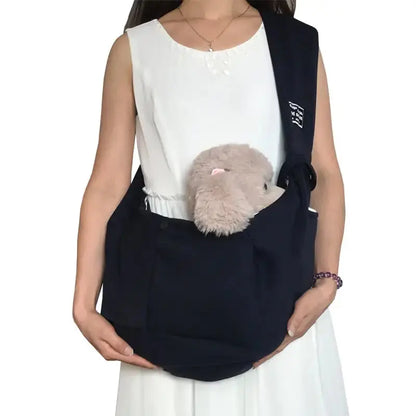 Sac de Transport Élingue Respirant pour Chien, idéal pour la Randonnée Extérieure P'tit Poilu en Sac