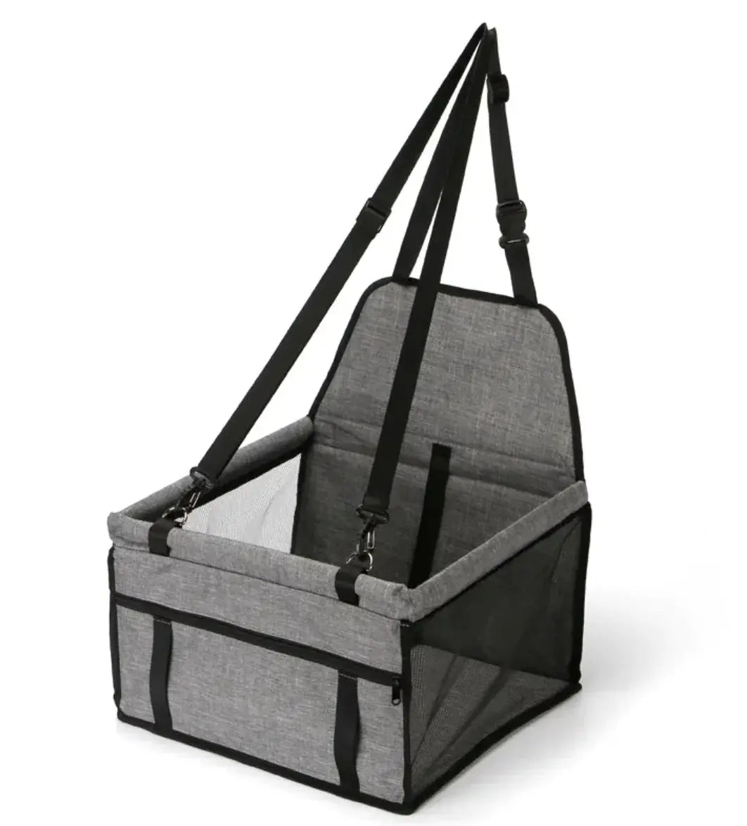 Siège de Sécurité Pliable pour Voiture pour Animaux de Compagnie P'tit Poilu en Sac