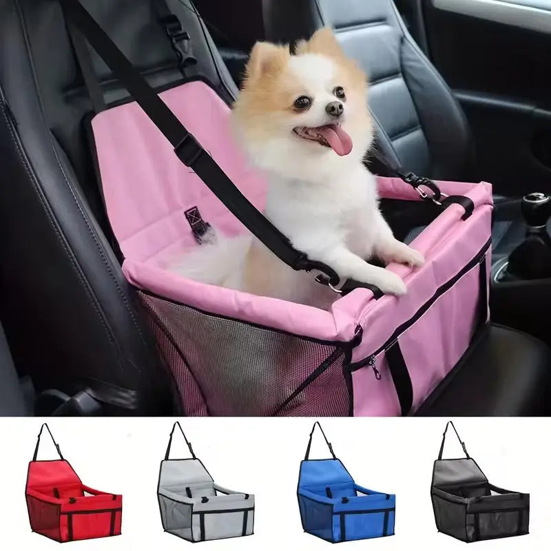 Siège de Sécurité Pliable pour Voiture pour Animaux de Compagnie P'tit Poilu en Sac
