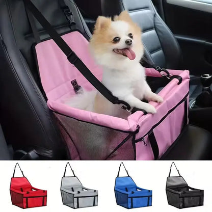 Siège de Sécurité Pliable pour Voiture pour Animaux de Compagnie P'tit Poilu en Sac