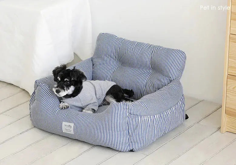 Siège de sécurité pour voiture, lit pour chien, tapis portable pour siège avant/arrière P'tit Poilu en Sac
