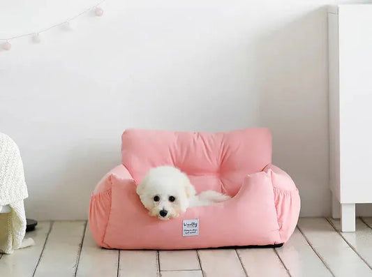 Siège de sécurité pour voiture, lit pour chien, tapis portable pour siège avant/arrière P'tit Poilu en Sac